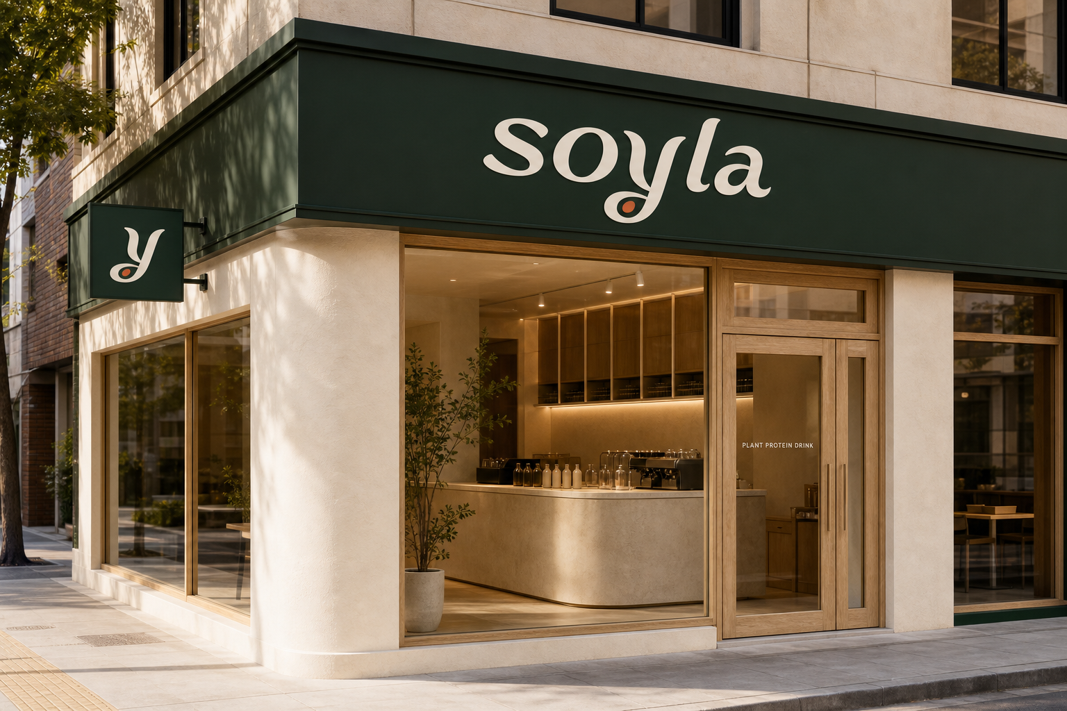 A warm soyla café concept